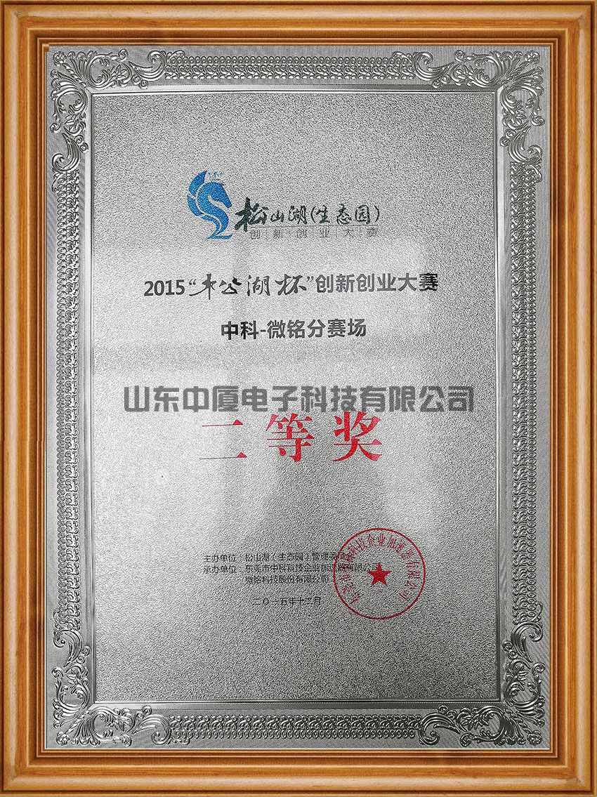 “松湖杯”創(chuàng)新創(chuàng)業(yè)大賽二等獎(jiǎng)(圖1)